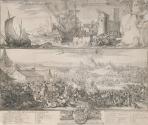 The Battle of the Boyne, Below the Flight of King James II from Ireland on the 12th July, 1690