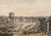 The Four Courts, Dublin, from Merchants Quay