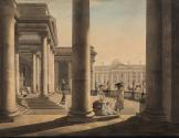 Trinity College, Dublin, from the Portico of the Parliament House