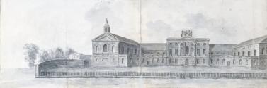 The King's Hospital or Blue Coat School, Blackhall Pl.; The Royal Military Infirmary, Phoenix Park (on verso)