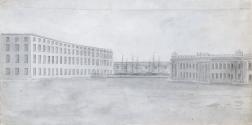 Beresford Place East and the Rear of the Custom House; The Royal Barracks (on verso)