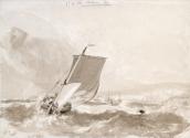 Dover Pilot Lugger Returning to Harbour in a Rough Sea