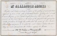 Trade Card of Alexander Aducci