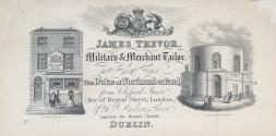 Bill-head for James Trevor, Military Merchant Tailor to His Grace The Duke of Northumberland [...]