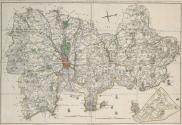 A Map of County Dublin Divided in Barony's Reduced from an Actual Survey in Four Sheets by John Rocque