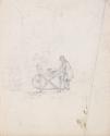 A Man at a Grinding Wheel in a Street