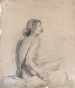 A Seated Male Nude