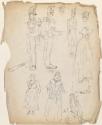 Soldiers of 1798 and Women in 17th Century Costume