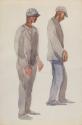 Two Men Wearing Peaked Caps