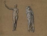 A Female Nude and a Draped Female