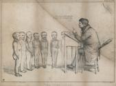 'The Irish Tutor', Daniel O'Connell, M.P. (1775-1847), with his Scholars William Lamb, 2nd Viscount Melbourne (1779-1848), John William Ponsonby, Viscount Duncannon [...]