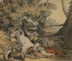 A Shepherd and Two Shepherdesses Resting in the Shade