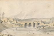 Kilcullen Bridge, County Kildare (for an engraving 1st May 1820 and ill. for Cromwell's 'Excursions through Ireland', 1820)