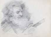 Sketch of John O'Leary Reading