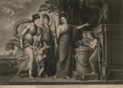 Wisdom Directing Beauty and Virtue to Sacrifice at the Alter of Diana' - Juliana, Countess of Carrick (née Boyle), (c.1728-1814), Wife of the 1st Earl and her Daughters Lady [...]