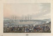 The Embarkation of George IV, King of England (1762-1830), at Kingstown (now Dun Laoghaire), 3rd September 1821