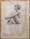 A Seated Male Nude