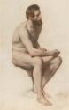 A Seated Male Nude