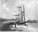 A Schooner at a Quayside