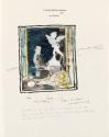 Illustrated letter from William Orpen to Mrs St George with a watercolour sketch entitled 'Myself and Cupid'