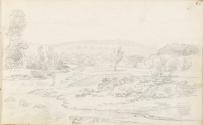Landscape with a House, Trees and a Stream, Near Rossana