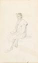 Portrait of a Man Seated on a Bench