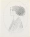 Portrait sketch of a woman