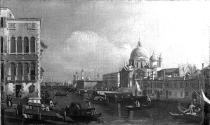 The Grand Canal, Venice, with the Church of the Salute and the Customs House, from Campo Santa Maria Zobenigo