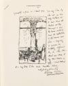 Illustrated letter from William Orpen to Mrs St George with a preliminary sketch for 'The Café Royal'