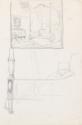 Drawing by William Orpen of Mrs St George's bed