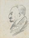 Portrait sketch of Charles Wertheimer