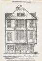 The last wooden house in Dublin on the corner of Castle and Werburgh Street, (demolished 1812)