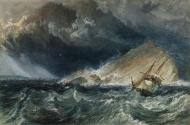 A Ship against the Mewstone, at the Entrance to Plymouth Sound