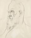 George Bernard Shaw (1856-1950),  Author and Dramatist; Unfinished Male Study (on verso)
