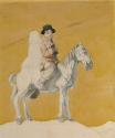 A Man and Woman on a Horse: Study for the Western Wedding