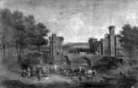 A Landscape with Figures and Bridge