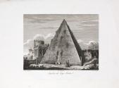 The Pyramid of Caius Cestius by the Gate to Ostia, Rome