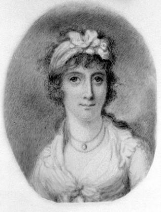Portrait of a Lady with a White Bow in her Hair