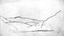 A Sketchbook with 25 Leaves of Cloud, Figure and Landscape Studies, including a Brow of the Hills