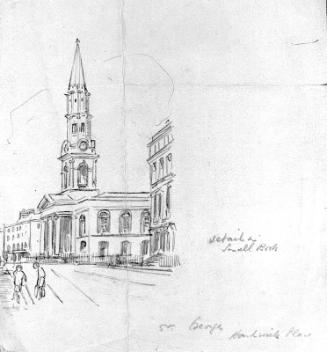 Saint George's Hardwicke Place; Smythes the Grocer, Nos. 6-7, Saint Stephen's Green (on verso)