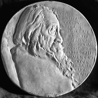 Plaque of Walt Whitman (1819-1892), Poet