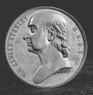 Medallion of Sir Edward Stanley (1769-1851), Supporter of Irish Exhibitions and the Royal Dublin Society