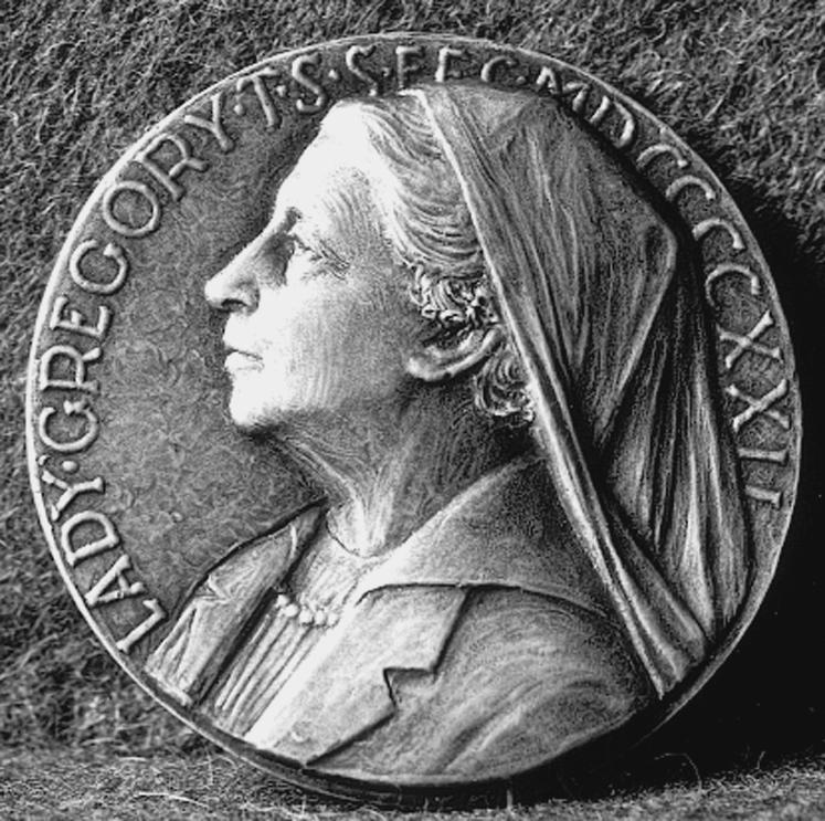 Medallion of Lady Augusta Gregory (1852-1932), Author and Playwright