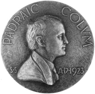 Medallion of Padraic Colum (1881-1971), Poet and Playwright