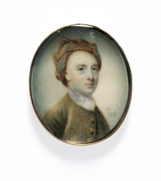 Portrait of a man in a greenish-brown coat