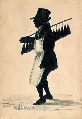 Silhouette of a Tassel Vendor