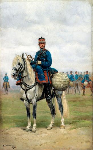 A Trumpeter on Horseback