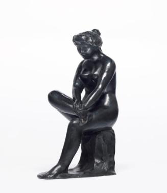 Seated Female Nude Holding her Foot