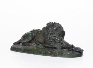 Lion Devouring a Doe