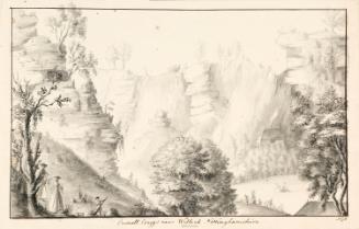 Creswell Crags near Welbeck, Nottinghamshire
